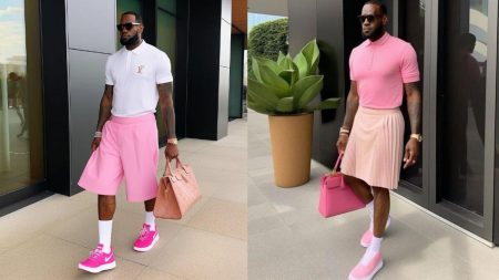 Viral Photos Of LeBron James Dressed In Pink Are Completely Fake